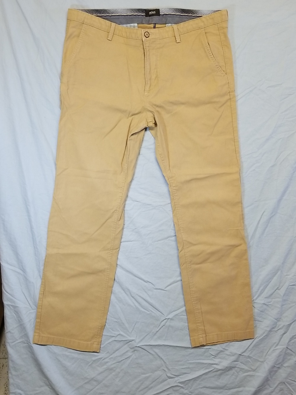 Hugo Boss Tan Straight Leg Chino Casual Dress Pants